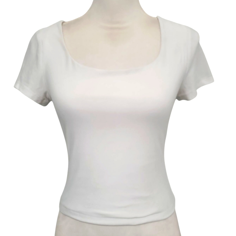 Olive & Oak Classic White Women's Top Size Small